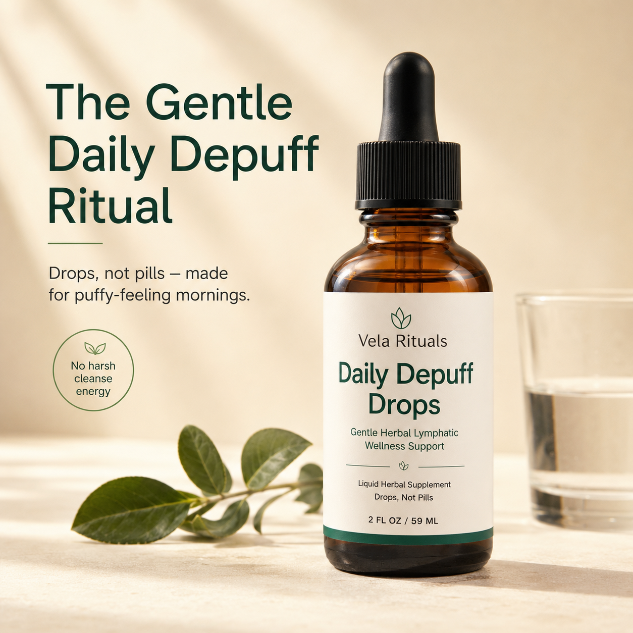 Wake Up Less Puffy And Feel More Like Yourself With Vela Rituals® Lymphatic Drainage Drops