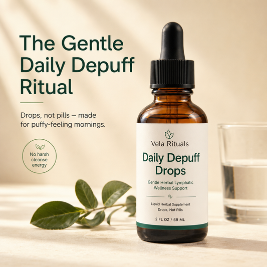 Wake Up Less Puffy And Feel More Like Yourself With Vela Rituals® Lymphatic Drainage Drops