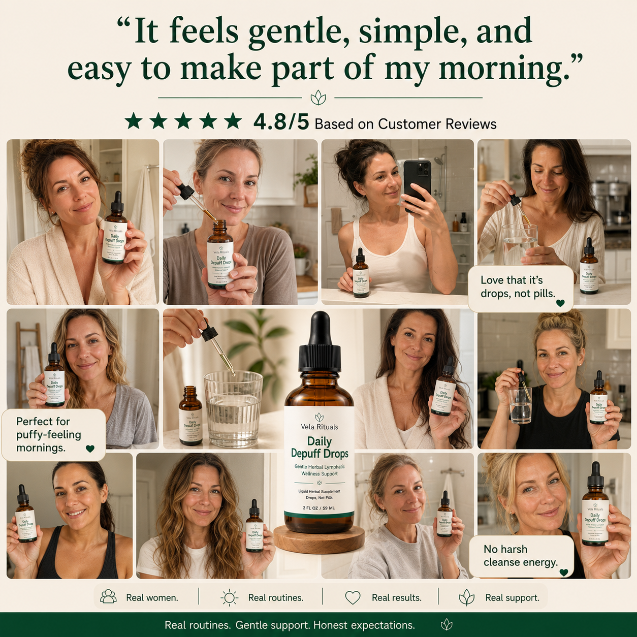 Wake Up Less Puffy And Feel More Like Yourself With Vela Rituals® Lymphatic Drainage Drops